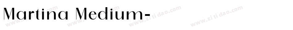 Martina Medium字体转换